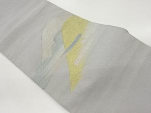 綴れ山並に雲・ヱ霞模様織り出し名古屋帯